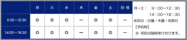 多幡歯科診療時間表